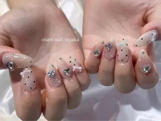 ネイル HOSHI ⭐️辻堂 /藤沢ガーリーネイルのネイルデザイン