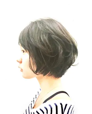 ショート パーマ 福地 礼奈のヘアスタイル