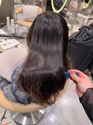 セミロング カラー 透明感Wカラー 髪質改善/AYARIのヘアスタイル
