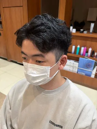 ショート パーマ メンズ レディースカットモ デル募集中KAITOのヘアスタイル