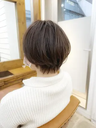 ショート カラー 👑銀座ショート/ 絶壁補正/金子涼👑のヘアスタイル