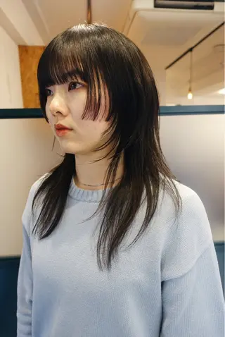 セミロング 暖色/パーマ 🌼クニトウメイのヘアスタイル