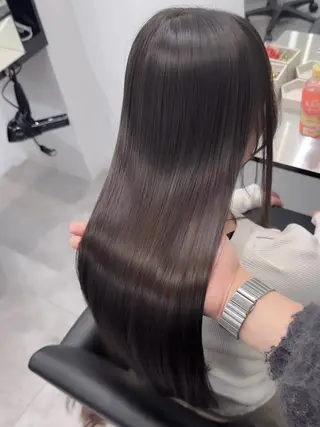 ロング 酸性縮毛矯正モデル/ 梅田/咲音のヘアスタイル