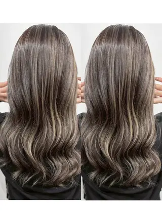 ロング カラー 切っぱなし💇‍♀️ イヤリング🎨龍之介のヘアスタイル