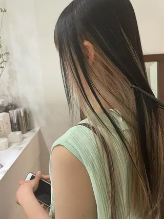 ロング カラー 大人ボブと似合 わせカラー/馬場 翼のヘアスタイル