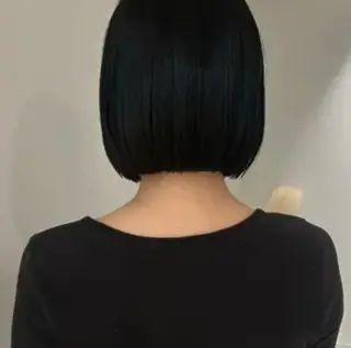 セミロング 柔らかい縮毛矯正/ ボブ/北林のヘアスタイル