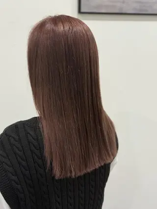 セミロング 似合わせ透明感カラー 宇治　ヤマノのヘアスタイル