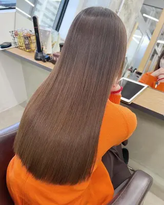 ロング ヘアアレンジ パーマ カラー 【ヘアケア特化型】 newi天王寺のヘアスタイル