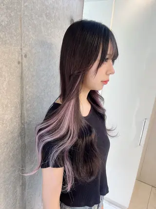 ロング りおな/髪質改善/ カラー /平尾のヘアスタイル