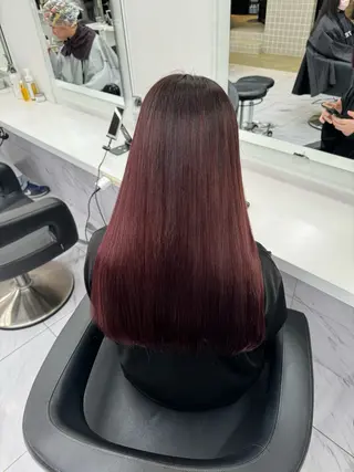 ロング カラー パーマ ヘアアレンジ メンズ キッズ 韓国系🇰🇷🩶 艶暗髪/MEIのヘアスタイル