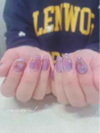 ネイル arm in arm ︎✿Yamamotoのマツエク・マツパデザイン