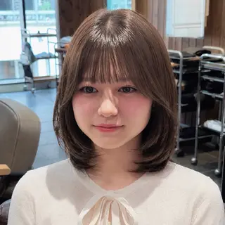 ミディアム ruen大分駅店/ chitoseのヘアスタイル
