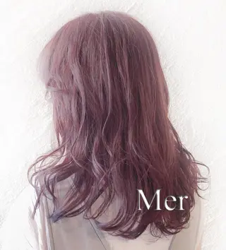 ミディアム Ｍｅｒ 山崎 えりかのヘアスタイル