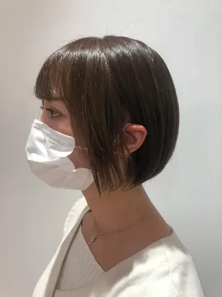 ショート カラー パーマ ヘアアレンジ 髪質改善/韓国風 レイヤー/田村祐樹のヘアスタイル