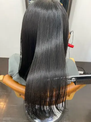 ロング カラー 透明感カラー名駅 名駅みゆのヘアスタイル