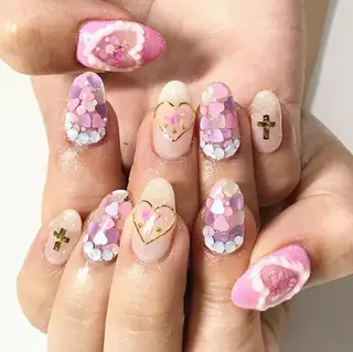 ネイル 渋谷/チップ長さ出し 👑アプレgel-xのネイルデザイン