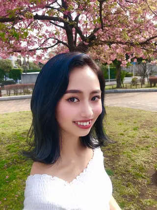 ミディアム カラー ✨髪質改善ストレート ×ミニボブ✨萩原 翼のヘアスタイル