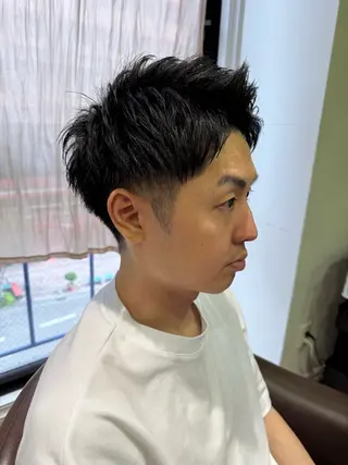 ショート メンズ 溝口 槙里也のヘアスタイル