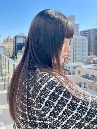 セミロング 園田 渉 ◤SHIKIO◢のヘアスタイル
