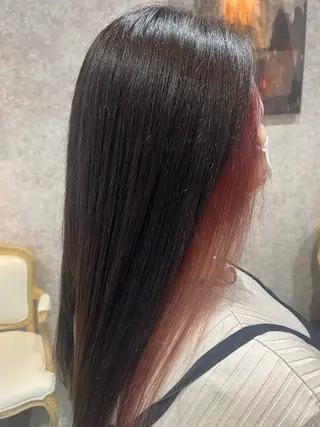ロング カラー ハイトーンベージュ 新潟/Manamiのヘアスタイル