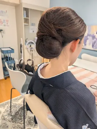 ヘアアレンジ 大人髪ヘアセット/ 切りたて感なしカットのヘアスタイル