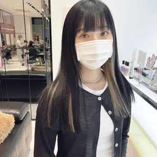 セミロング カラー パーマ ヘアアレンジ メンズ キッズ ネイル マツエク・マツパ レイヤーカット🪽 カネコミユのヘアスタイル