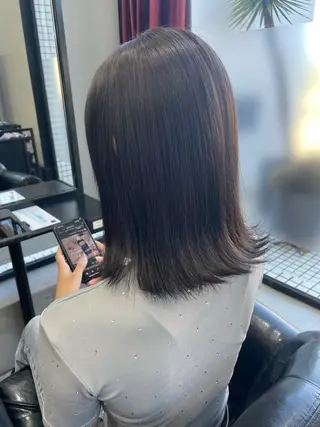 ミディアム カラー 🎀豊橋/豊川🎀 ハイトーンうらら🎀のヘアスタイル