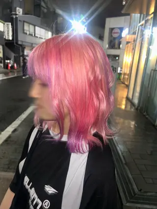 ショート カラー デザインカラー🌈 メイク💄ヒカリ🌟のヘアスタイル