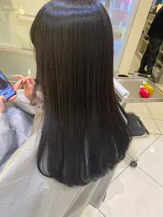 ロング カラー 銀座メンズ専門🖤 叶奈々のヘアスタイル
