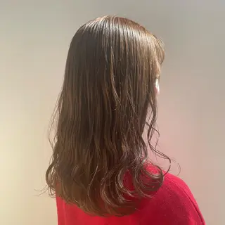 セミロング カラー 西尾美容室libuR Ryokaのヘアスタイル