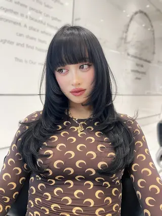 ロング カラー 【韓国❤️海外ヘア】 AYAKAのヘアスタイル