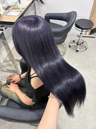 ロング miku/ラベンダー 透明感カラー🪻❤︎のヘアスタイル