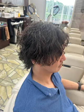 パーマ メンズ 生駒FEEL HIL LS廣中将也のヘアスタイル