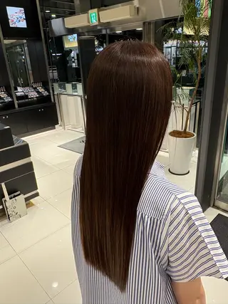 ロング カラー 丸山 美優のヘアスタイル