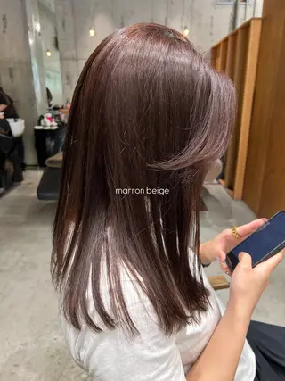 カラー カエデ🐬 カットモデルのヘアスタイル