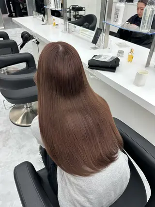 セミロング rio🧚🏻♀️ 暖色/グレージュのヘアスタイル