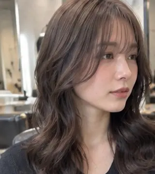 ロング カラー 大竹 椿咲のヘアスタイル