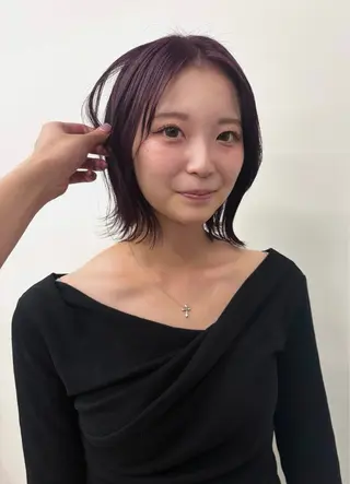 カラー 福田 梨七のヘアスタイル