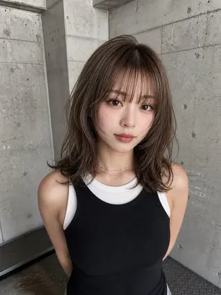 ロング レイヤーカット 瑠輝のヘアスタイル