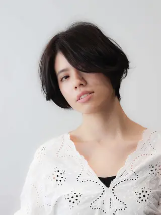 ショート 髪質改善🌈縮毛矯正 荻原 達矢のヘアスタイル
