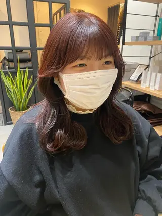 ミディアム カラー 似合う髪型見つけます AYAKAのヘアスタイル