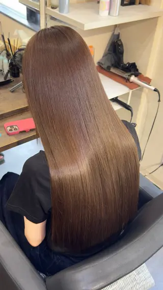 ロング 100%高級人毛使用 LANIUMEDAのヘアスタイル