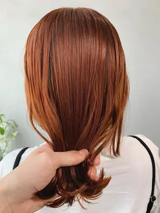 ミディアム カラー ボブパーマコテ巻き風 パーマNo1深江秀平のヘアスタイル