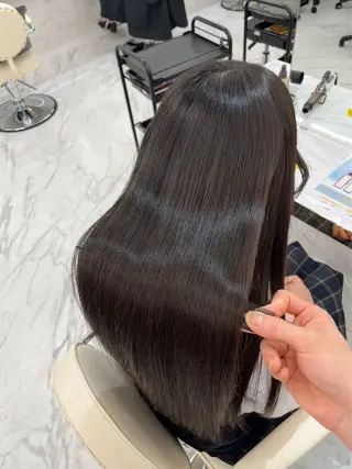 ロング aku🩷韓国ヘア 暖色カラー🎀のヘアスタイル