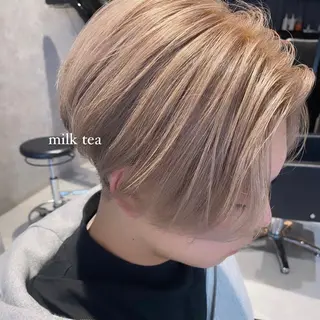 セミロング カラー パーマ ヘアアレンジ メンズ 最新艶髪トレンド¦ ヘア¦miyu🐒♡のヘアスタイル