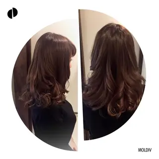 セミロング ロング カラー ✨縮毛矯正✨髪質改善 ナカシマ ユミのヘアスタイル