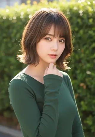 ショート パーマ カラー さく/髪質改善× 縮毛矯正/町田のヘアスタイル