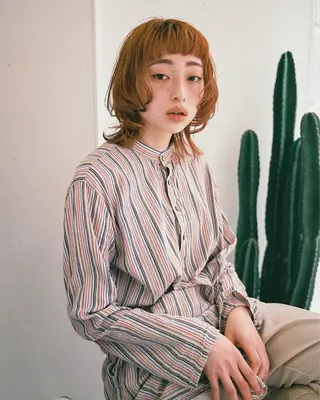 ミディアム 櫻井園子🌸 縮毛矯正のヘアスタイル