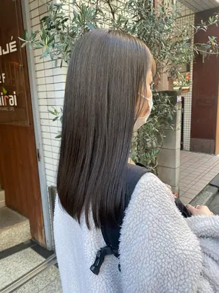 ロング 🐩透明感ミルクティ ーピンクニイナ🐩のヘアスタイル