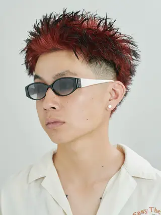 ショート カラー メンズ メンズパーマ特化🔥 岩内皓大のヘアスタイル